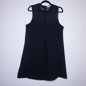 BCBGeneration Sheer A-Line Black Dress